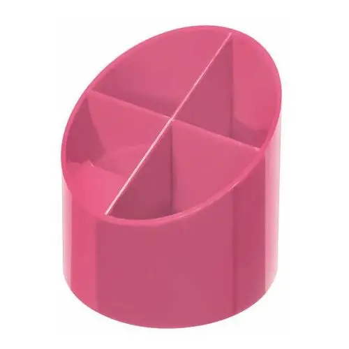 Przybornik na biurko, plastikowy, Indonesia Pink, 10,5x11 cm