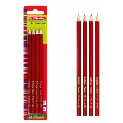 Zestaw ołówków ołówek drewniany HB 4szt HERLITZ