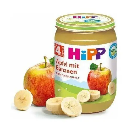 Hipp , bio, delikatne jabłuszko z bananem, 190 g