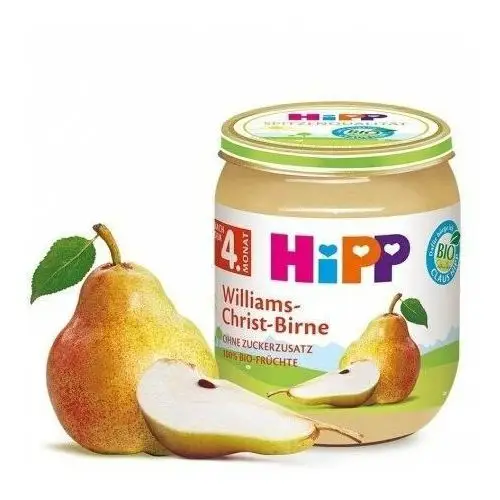HiPP, Bio, deserek 100% gruszki Williams-Christ, 125 g