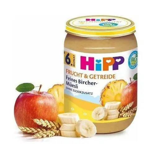 HiPP, Bio, deserek owocowy mix ze zbożami, 190 g