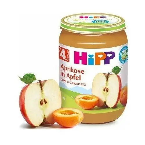 Hipp , bio, deserek owocowy z moreli i jabłek, 190 g