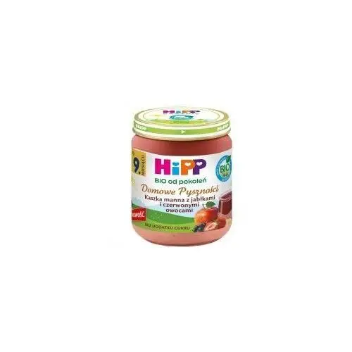 Hipp Domowe Pyszności Kaszka manna z jabłkami i czerwonymi owocami po 9. miesiącu 200 g Bio
