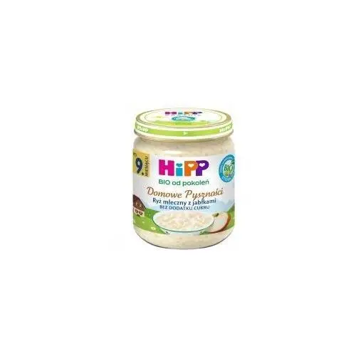 Hipp Domowe Pyszności Ryż mleczny z jabłkami po 9. miesiącu zestaw 3 x 200 g Bio