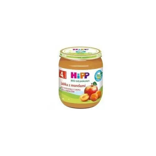 Hipp jabłka z morelami po 4. miesiącu zestaw 3 x 125 g bio