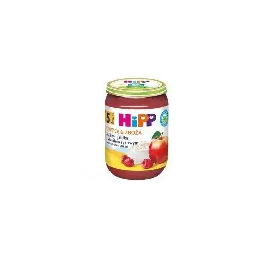 Hipp owoce & zboża maliny i jabłka z kleikiem ryżowym po 5. miesiącu 190 g bio