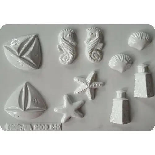 Formy do odlewów z gipsu, Motywy morskie 3D, 5 elementów