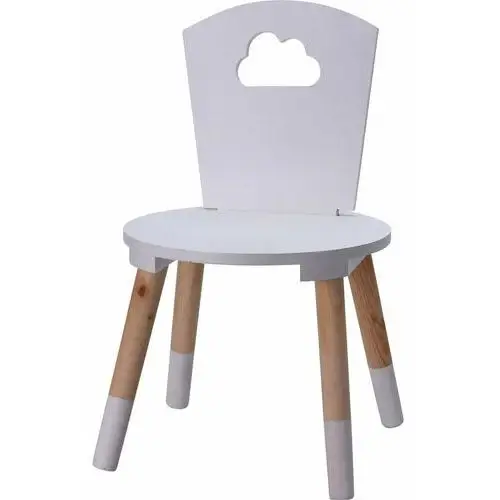 Home styling collection Krzesło dla dzieci , białe, 30x30x53 cm