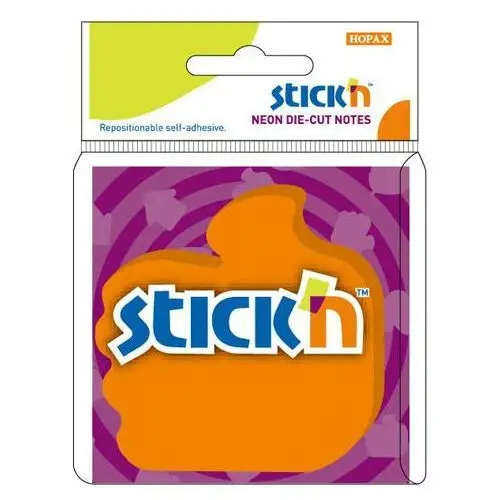 Hopax Stick'n, karteczki samoprzylepne, 50 kartek, mix kolorów