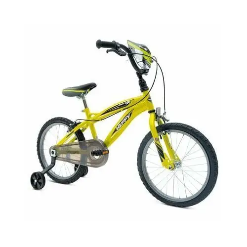 Huffy Rower dziecięcy moto x 18 cali dla chłopca żółty