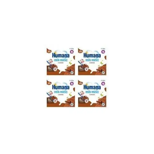 Humana milk minis budyń czekoladowy po 10. miesiącu zestaw 4 x 400 g