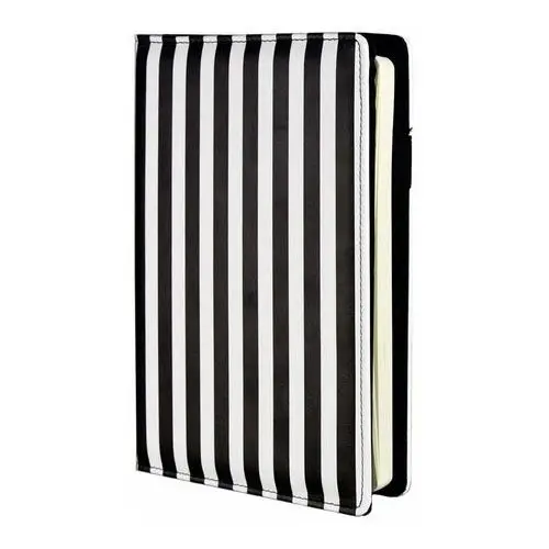 I-drops Planner dzienny w pasy czarno-biały a5 z wymiennym wkładem print stripes