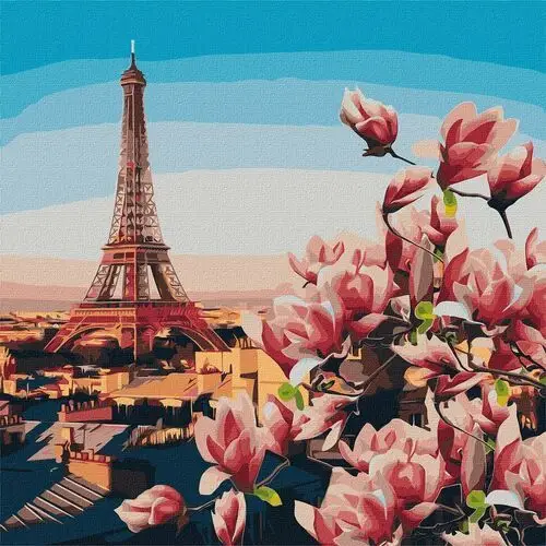 Ideyka Malowanie po numerach. 'magnolie paryskie' 50х50cm