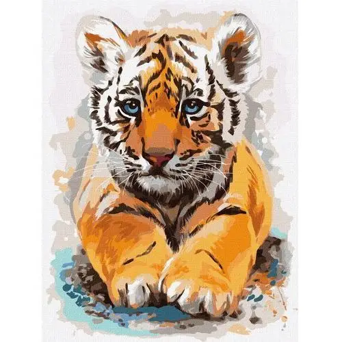 Malowanie po numerach. 'Mały tygrysek' 30х40cm