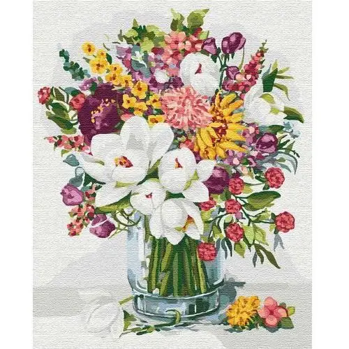 Ideyka Malowanie po numerach obraz prezent bukiet kwiatów