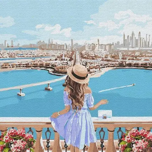 Malowanie po numerach OBRAZ PREZENT podróż Dubaj