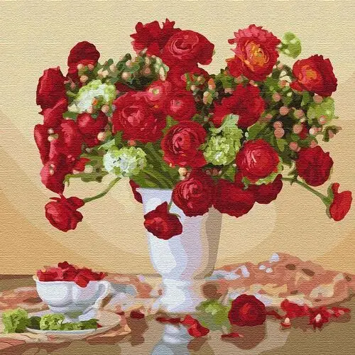 Ideyka Malowanie po numerach obraz prezent róże kwiaty