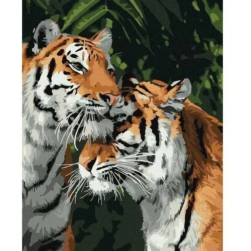 Malowanie po numerach. 'tygrys miłości' 40х50cm Ideyka