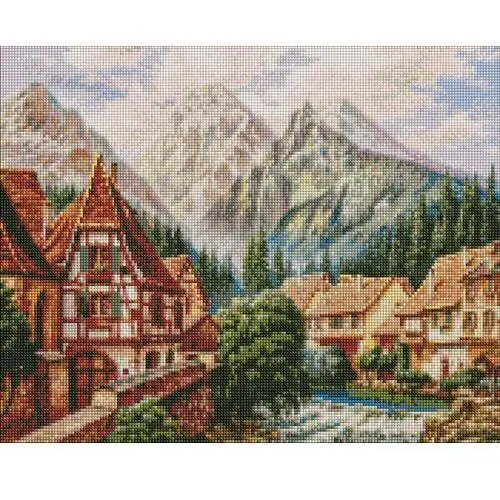 Zestaw do diamentowy mozaika. 'Miasto w górach ©Siergiej Łobach' 40х50cm, AMO7346