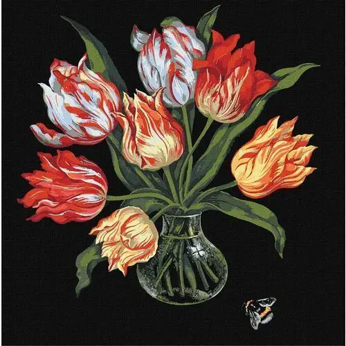 Zestaw do malowania po numerach. Eleganckie tulipany ©kovtun_olga_art 40x40 cm, KHO3216