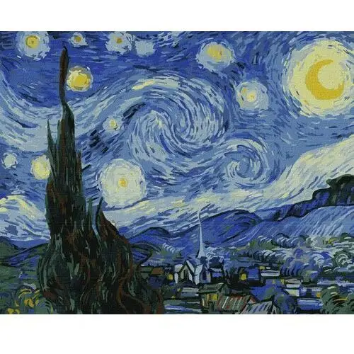 Zestaw do malowania po numerach. 'Gwiaździsta noc ©Vincent van Gogh' 40х50cm, KHO2857