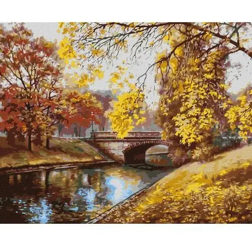 Zestaw do malowania po numerach. Jesienny pejzaż ©Siergiej Łobach 40x50 cm, KHO2879