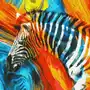 Ideyka Zestaw do malowania po numerach. 'kolorowa zebra' 50х50cm kho4269 Sklep