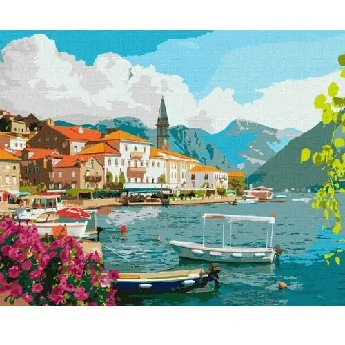 Zestaw do malowania po numerach. 'Lato w Zatoce Kotor' 40х50cm KHO2861