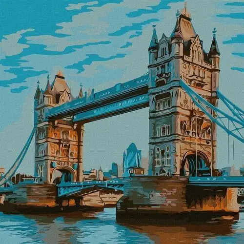 Zestaw do malowania po numerach. 'Tower Bridge' 50х50cm KHO3598