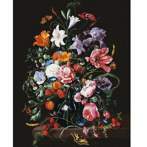 Zestaw do malowania po numerach. 'wazon z kwiatami i jagodami ©jan davidsz. de heem' 40х50cm, kho3208 Ideyka
