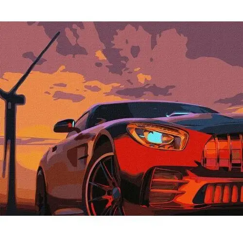 Zestaw malowanie po numerach obraz auto samochód kreatywny prezent Ideyka