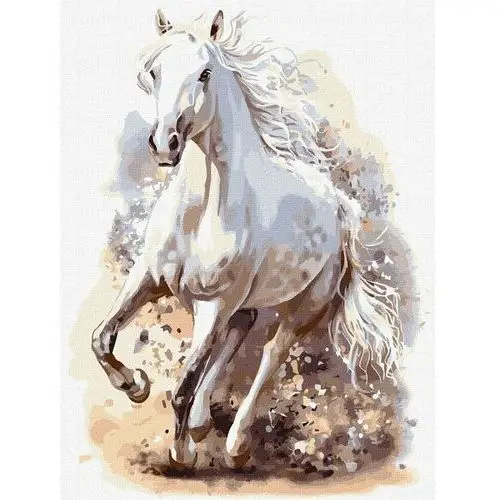 Zestaw malowanie po numerach obraz prezent dla dzieci koń zwierzęta Ideyka