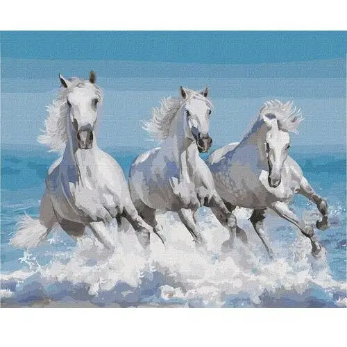 Zestaw Obraz Malowanie Po Numerach Dla Dzieci Koń Konie Zwierzęta