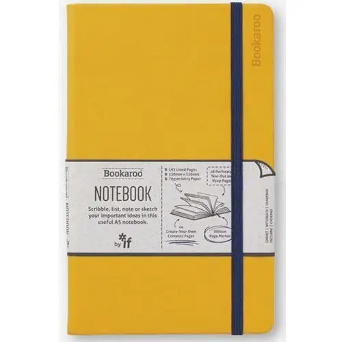 If , notatnik a5 bookaroo journal żółty
