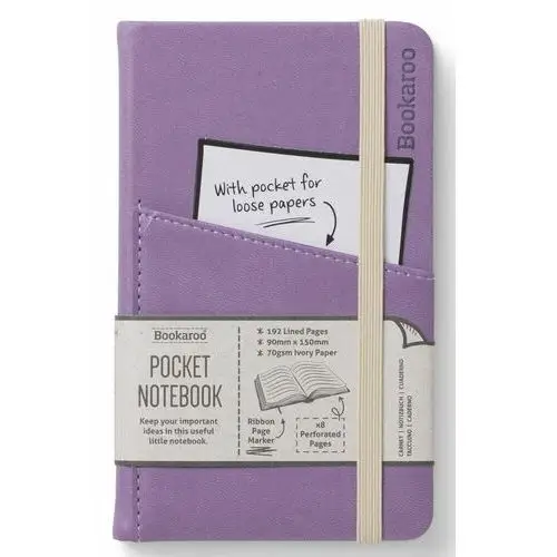 Notatnik a6 bookaroo journal pocket jasny fiolet If