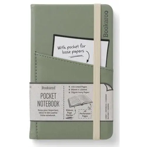 Notatnik a6 bookaroo journal pocket zielony If