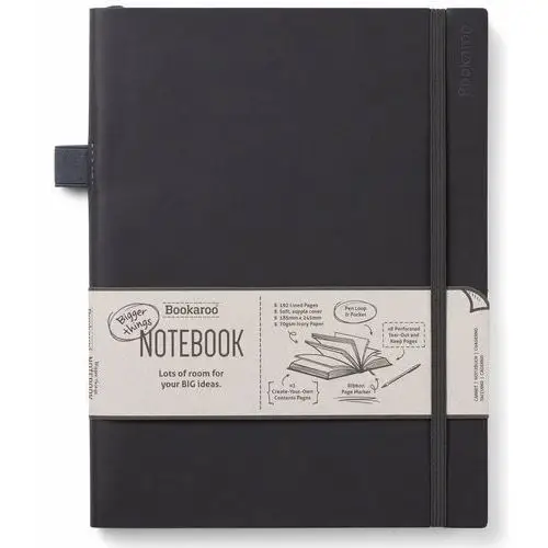 IF, notatnik bookaroo journal duży czarny