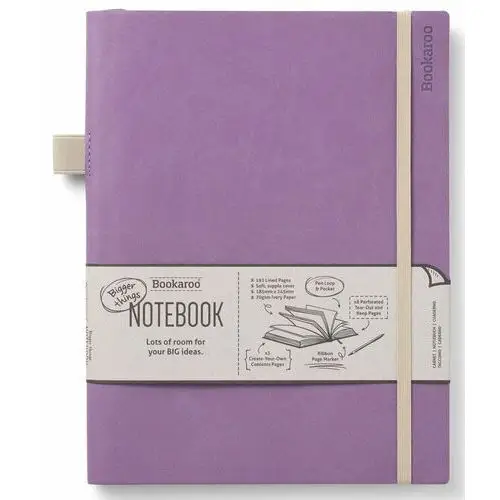 IF, notatnik bookaroo journal duży jasny fiolet