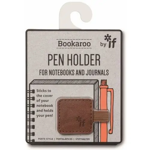 If Uchwyt na długopis, bookaroo pen holder, brązowy