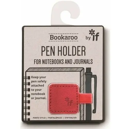 Uchwyt na długopis, Bookaroo Pen holder, czerwony