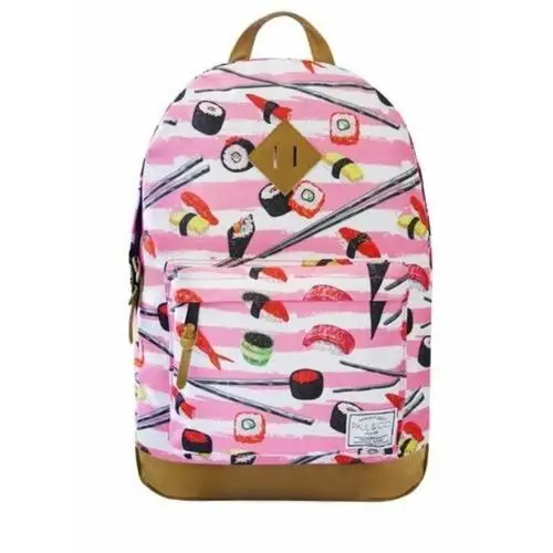 Plecak szkolny dla dziewczynki różowy Incood Sushi jednokomorowy