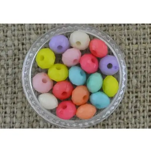 [70266] Koralik 6mm mix pastelowych kolorów 35szt