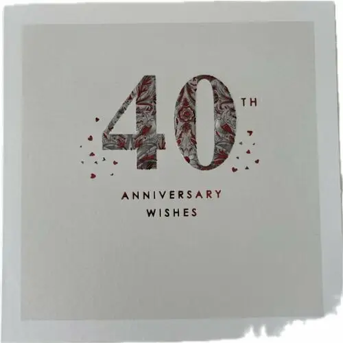 Kartka okazjonalna 40th anniversary wishes- cardfactory Inna (inny)