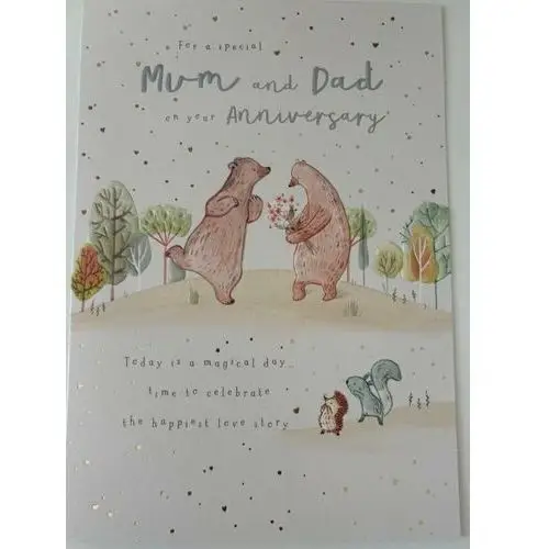 Kartka okazjonalna For a special Mum and Dad on your Anniversary- Cardfactory