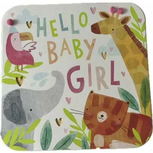 Kartka okazjonalna HELLO BABY GIRL- Cardfactory