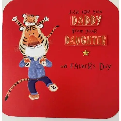 Kartka okazjonalna Just for you DADDY from your DAUGHTER on Father`s Day- Cardfactory