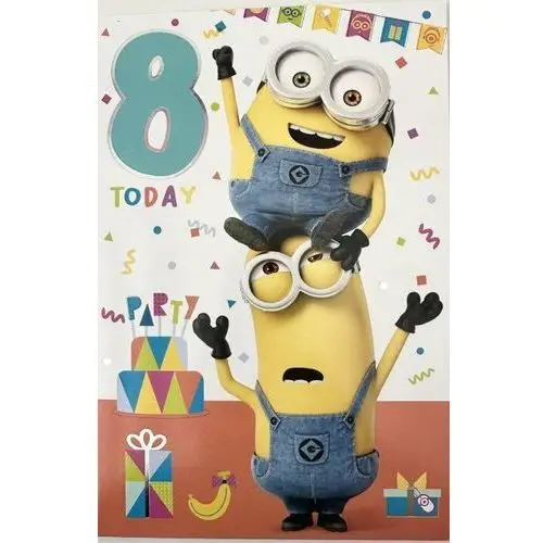 Inna (inny) Kartka urodzinowa 8 today minionki