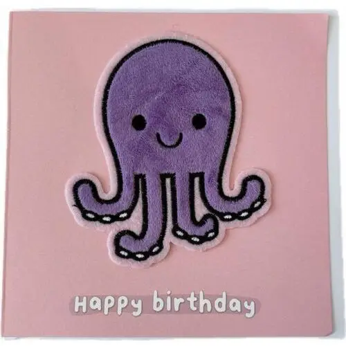 Inna (inny) Kartka urodzinowa happy birthday ośmiornica- redback cards