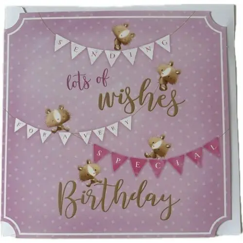 Inna (inny) Kartka urodzinowa sending lots of wishes for a very special birthday- cardfactory