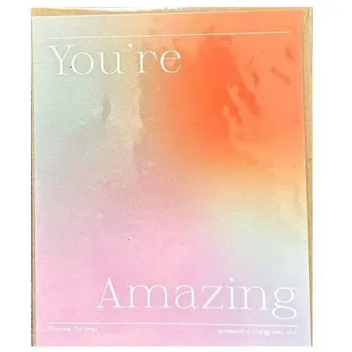 Kartka 'You're Amazing' z kopertą